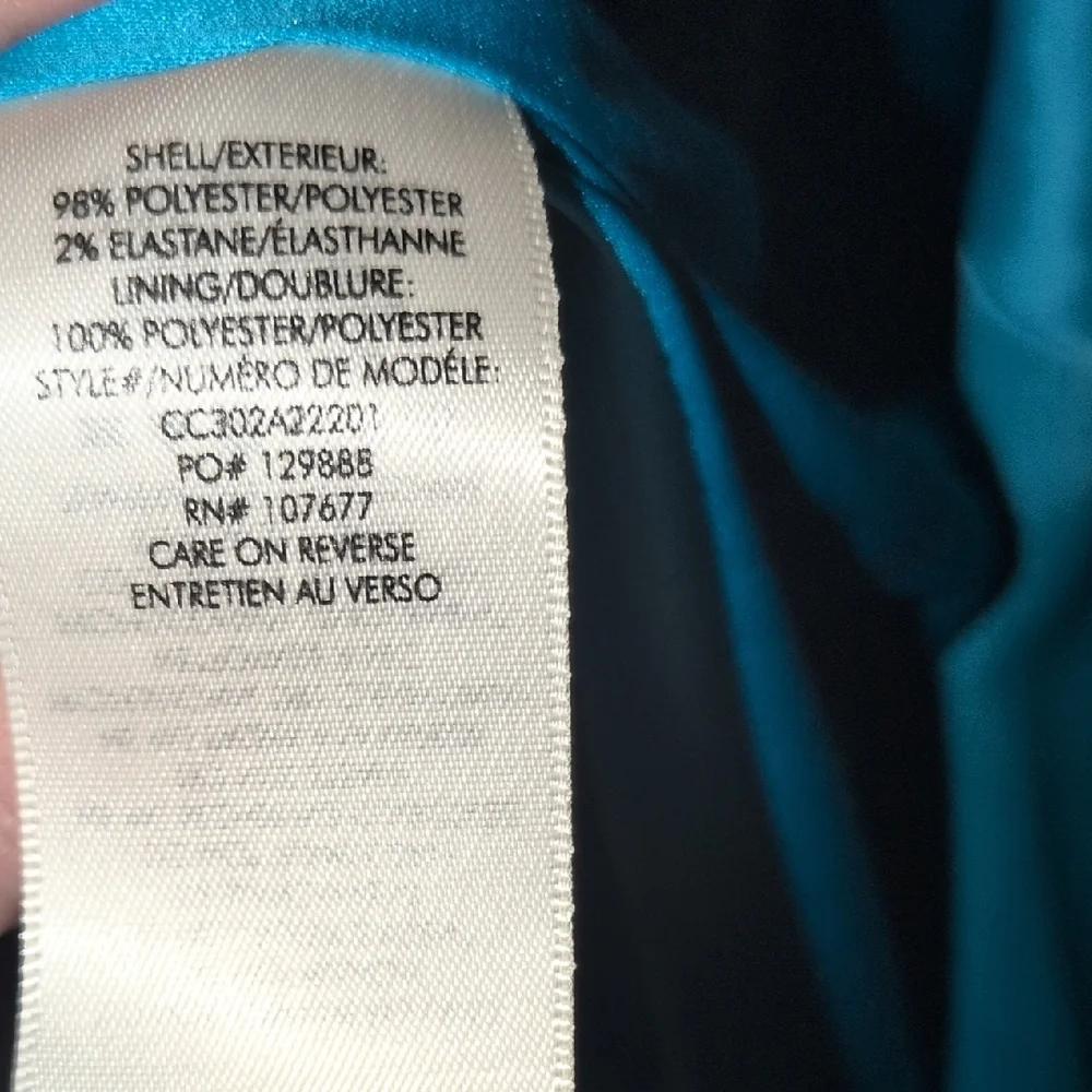 NWT Alice + Olivia Blue Blazer Sz 8 Color Ocean Floor - Picture 10 of 12